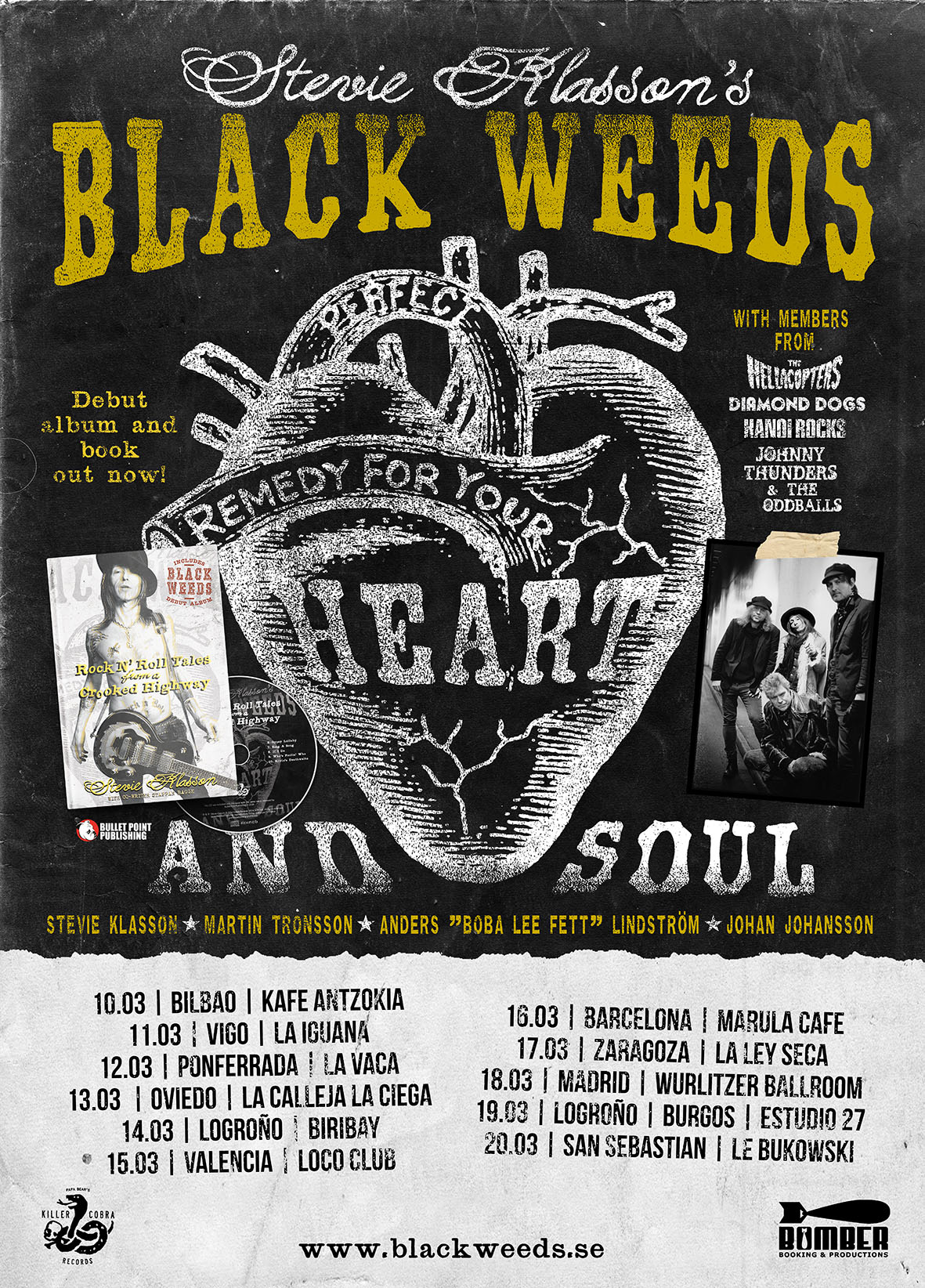 STEVE KLASSON´S BLACK WEEDS IBERIAN TOUR 2016