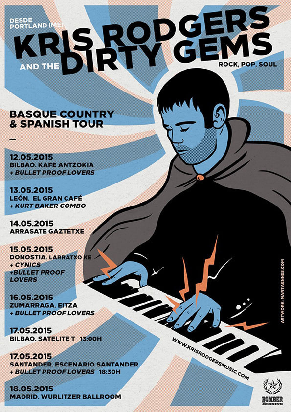 KRIS RODGERS AND THE DIRTY GEMS IBERIAN TOUR 2015