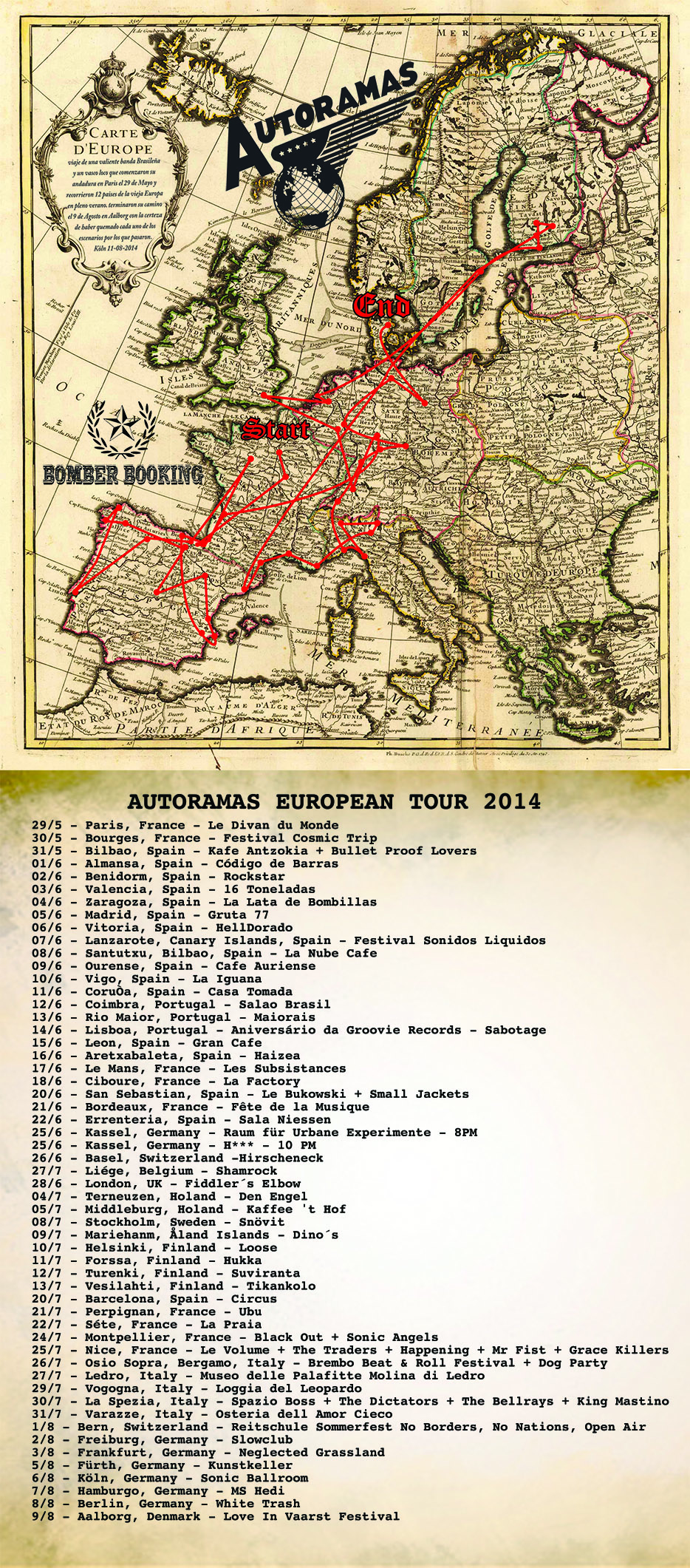SEWERGROOVES + THE HIGHLIGHTS IBERIAN TOUR 2015